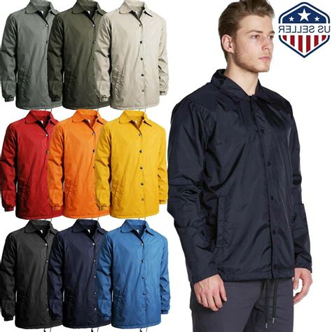 lightweight nylon windbreaker coaches jackets.